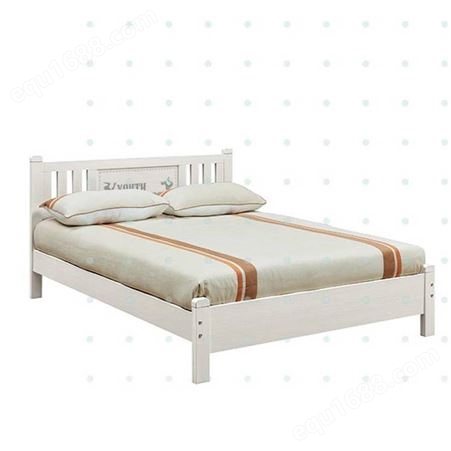 新枫格青少年卧室家具1.5米儿童床男孩房实木单人床