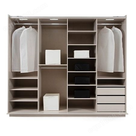 家用卧室推拉门衣橱出租房木质简易衣柜定制