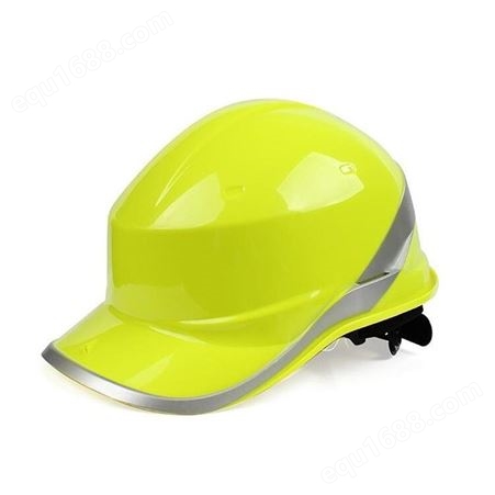 代尔塔 102018 ABS绝缘安全帽带反光条防撞防砸减震建筑工地防砸帽